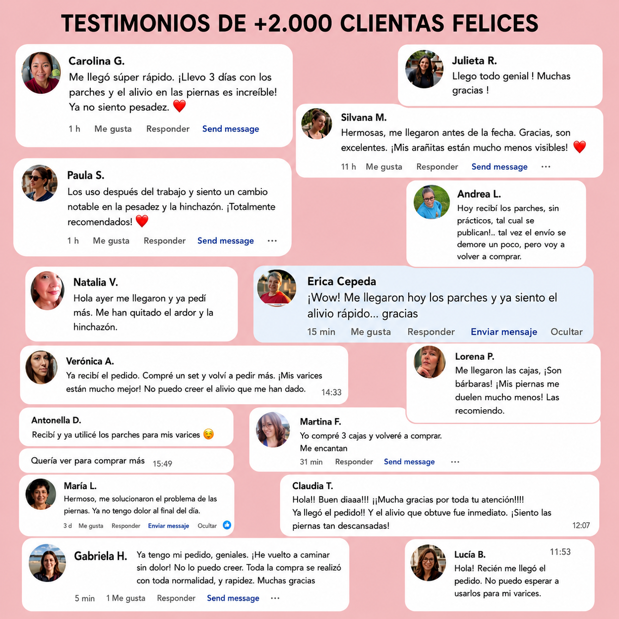 Parches para Piernas Ligeras y Descansadas | Elimina Várices y Arañitas