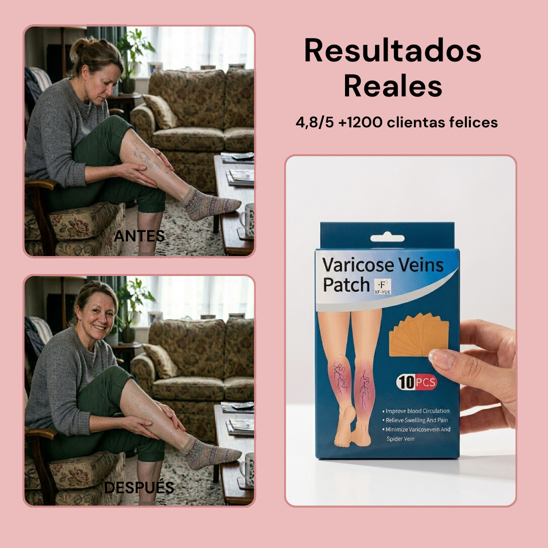 Parches para Piernas Ligeras y Descansadas | Elimina Várices y Arañitas