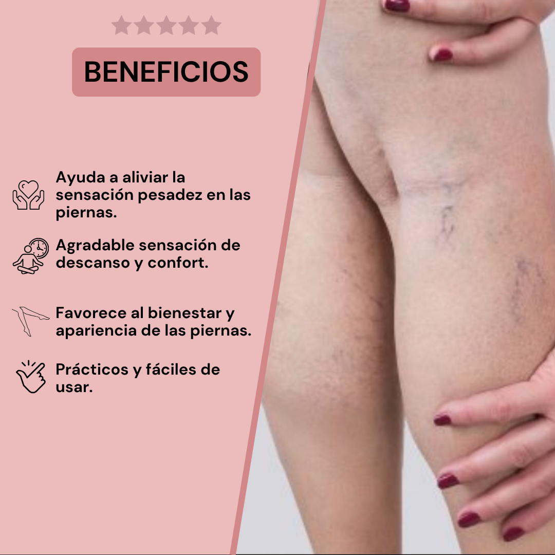 Parches para Piernas Ligeras y Descansadas | Elimina Várices y Arañitas