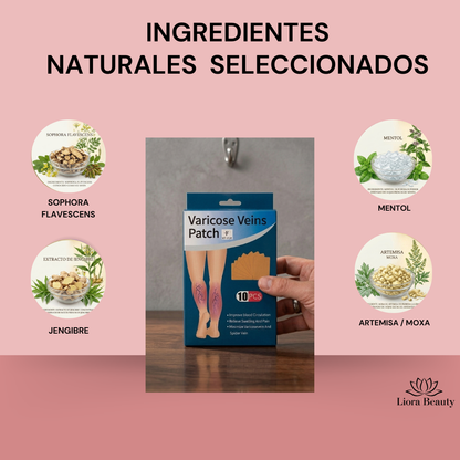 Parches para Piernas Ligeras y Descansadas | Elimina Várices y Arañitas