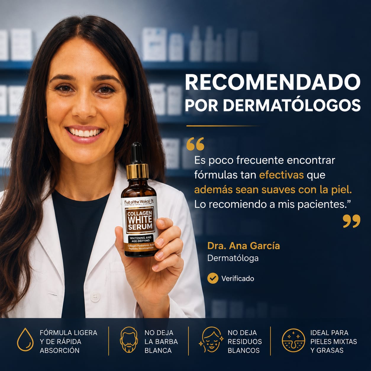 "Tengo 65 años. Lo uso hace 2 meses y todos me preguntan qué estoy haciendo para tener la piel así"