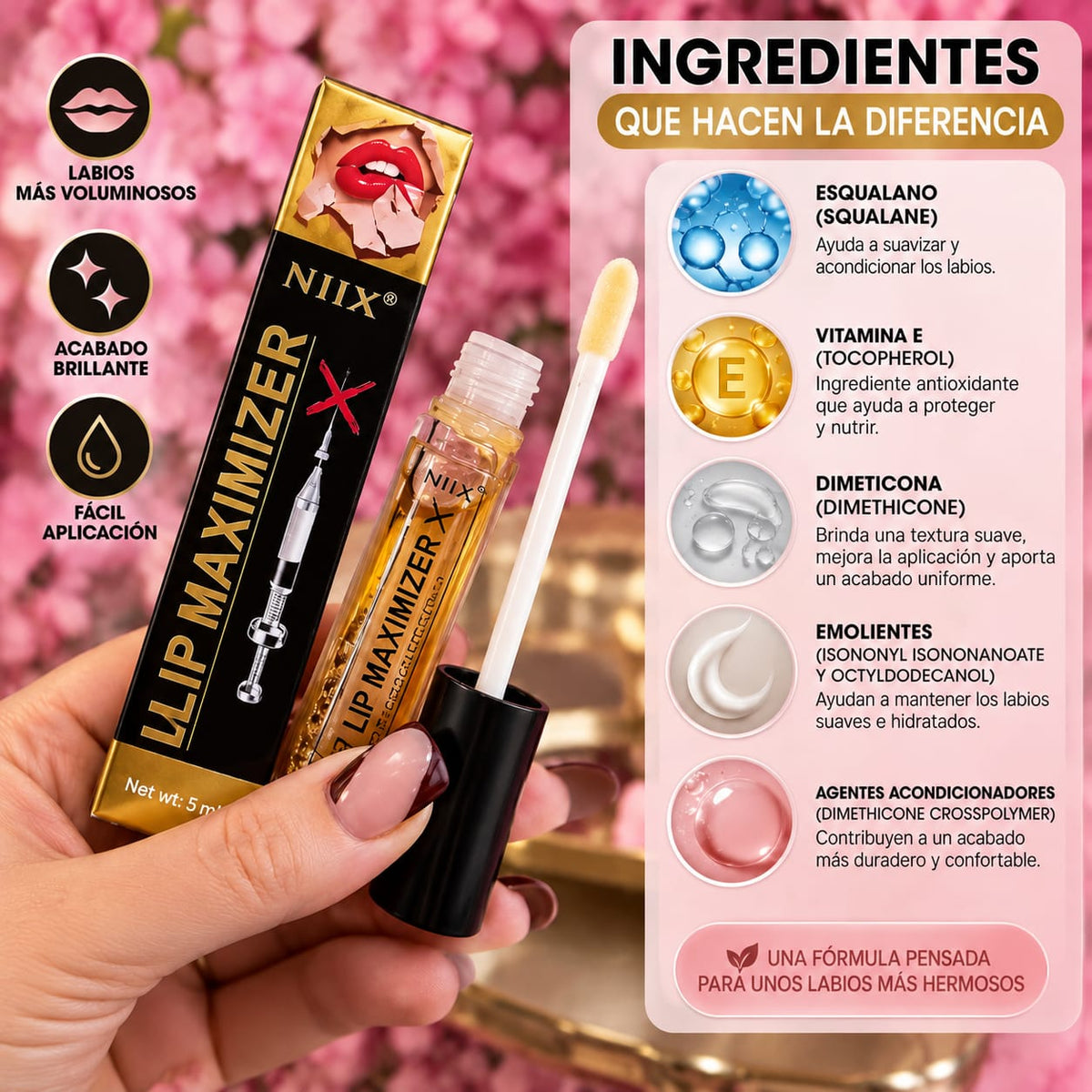 Lip Maximizer - Voluminizador de Labios Efecto Plump