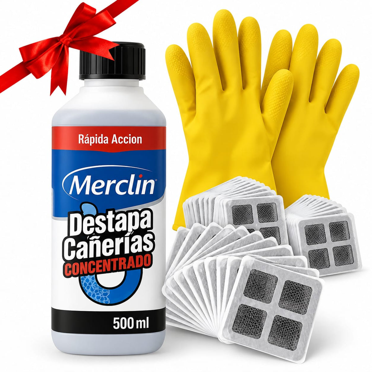 2X1 Destapacañerías + Guantes y Rejillas de Regalo
