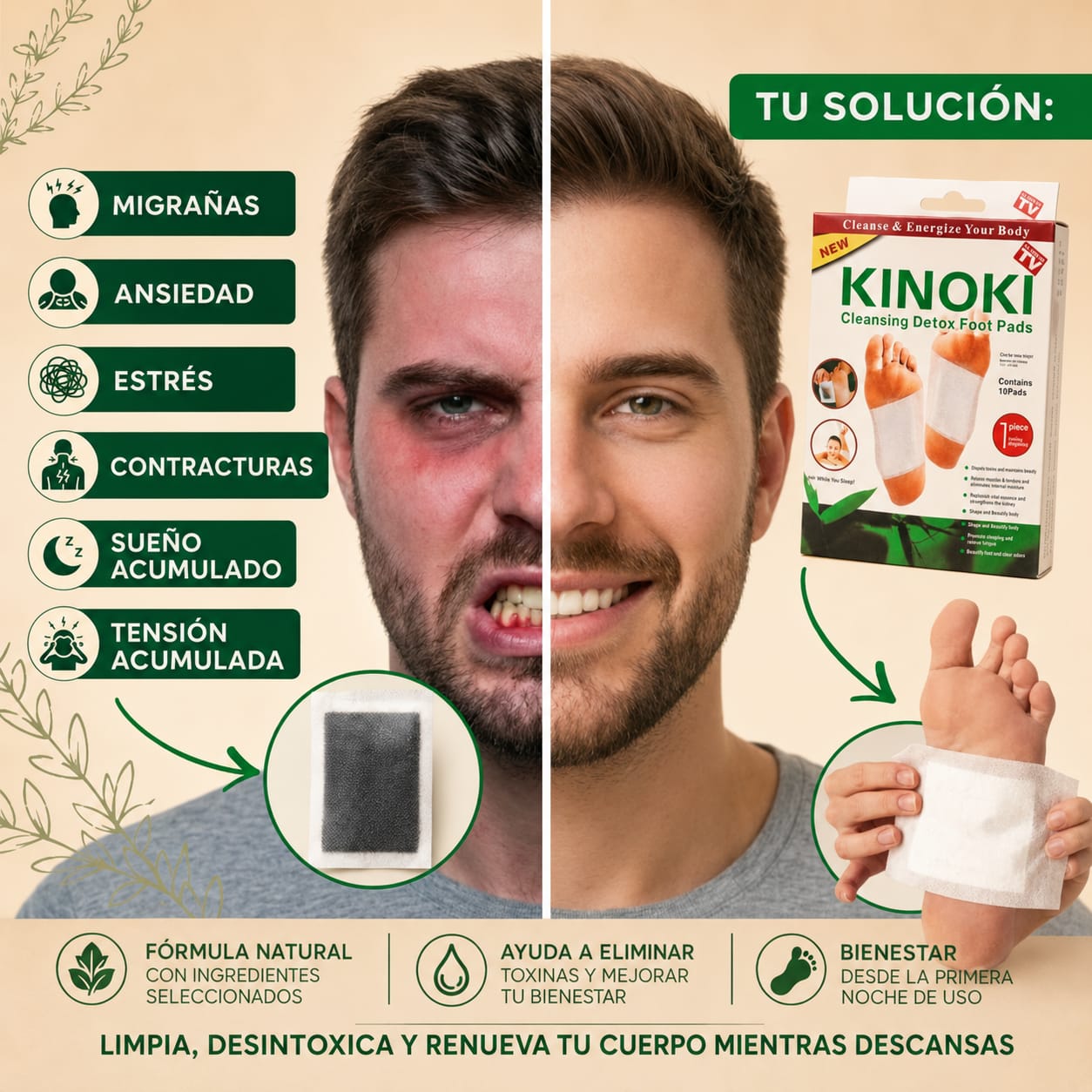 Parches Kinoki Detox Liora Beauty™ | El Secreto Viral para Reducir la Hinchazón