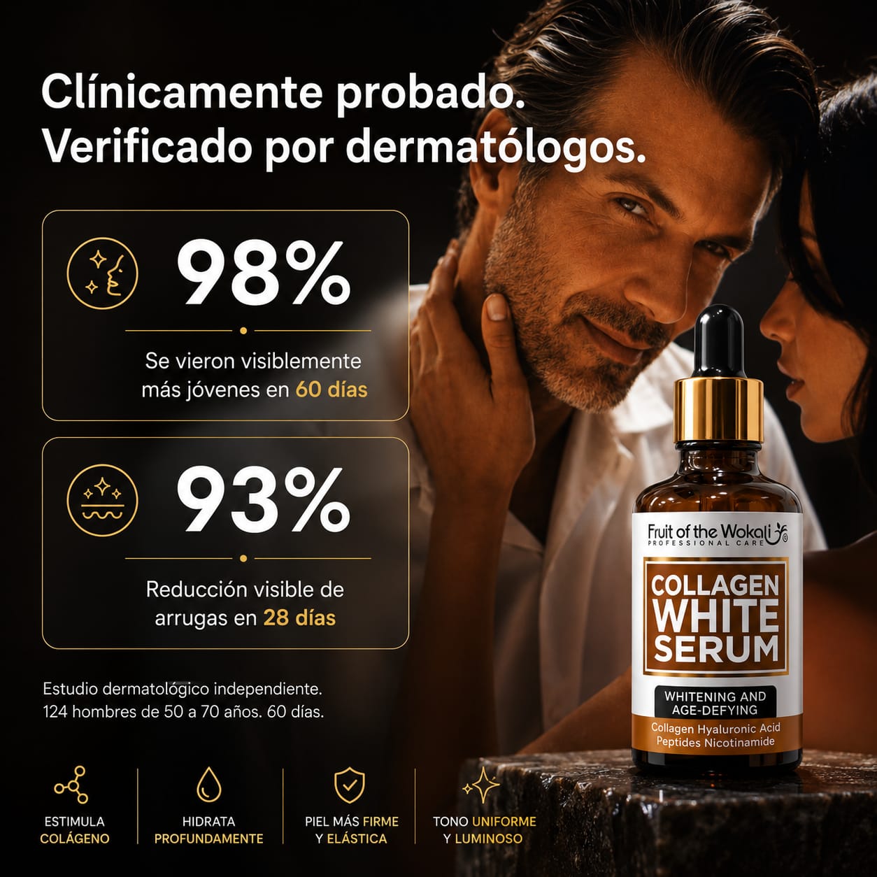 "Tengo 65 años. Lo uso hace 2 meses y todos me preguntan qué estoy haciendo para tener la piel así"